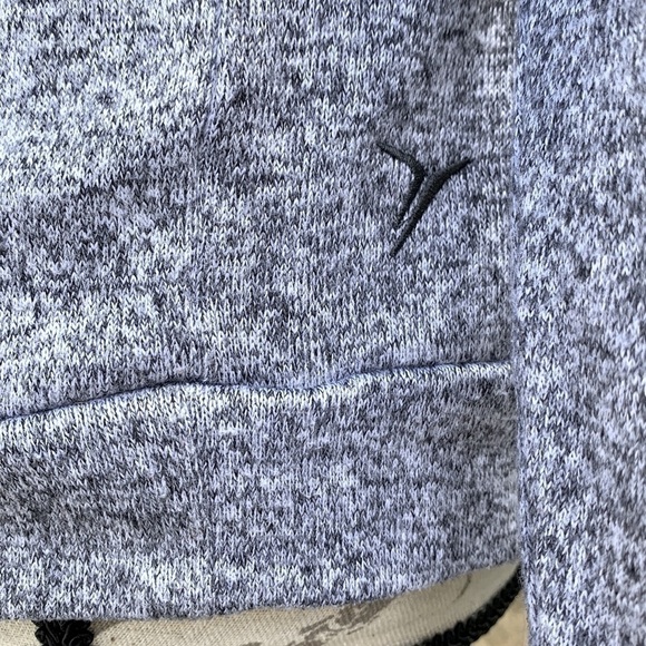 Old Navy Active Go-Dry Heathered Gray Mock Neck Sweater - Picture 8 of 13